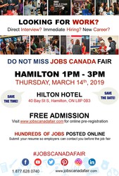 Hamilton Job Fair - March 14th,  2019